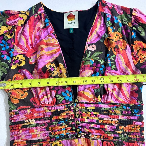 FARM Rio Black Spring Bananas Print Mini Dress - Picture 7 of 8